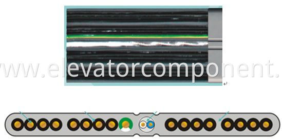 Elevator Flat Traveling Cable 16 Cores